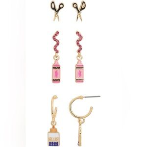 Baublebar 3 Piece Back to School Earring Set